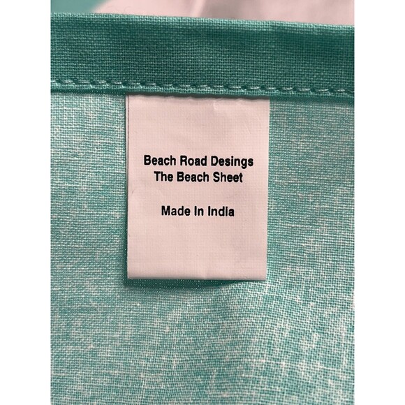 Beach Road Seahorses Teal White “The Beach Sheet” - Picture 4 of 14